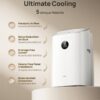 Dreo Portable Air Conditioners, 8000 BTU ASHRAE (5000 BTU DOE) Smart AC Unit for Bedroom with Drainage-free Cooling, 45dB Quiet, APP/Voice/Remote, Portable AC for Room Indoors, AC318S