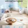 Dreo Portable Air Conditioners, 8000 BTU ASHRAE (5000 BTU DOE) Smart AC Unit for Bedroom with Drainage-free Cooling, 45dB Quiet, APP/Voice/Remote, Portable AC for Room Indoors, AC318S