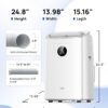 Dreo Portable Air Conditioners, 8000 BTU ASHRAE (5000 BTU DOE) Smart AC Unit for Bedroom with Drainage-free Cooling, 45dB Quiet, APP/Voice/Remote, Portable AC for Room Indoors, AC318S