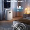 Dreo Portable Air Conditioners, 8000 BTU ASHRAE (5000 BTU DOE) Smart AC Unit for Bedroom with Drainage-free Cooling, 45dB Quiet, APP/Voice/Remote, Portable AC for Room Indoors, AC318S