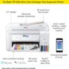 Epson EcoTank ET-3760 Wireless Color All-in-One Cartridge-Free Supertank Printer with Scanner, Copier and Ethernet, Regular