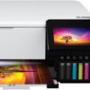 Epson EcoTank Photo ET-8550 Wireless Wide-Format All-in-One Supertank Printer with Scanner, Copier, Ethernet and 4.3-inch Color Touchscreen, Large, White