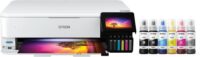 Epson EcoTank Photo ET-8550 Wireless Wide-Format All-in-One Supertank Printer with Scanner, Copier, Ethernet and 4.3-inch Color Touchscreen, Large, White