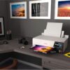 Epson EcoTank Photo ET-8550 Wireless Wide-Format All-in-One Supertank Printer with Scanner, Copier, Ethernet and 4.3-inch Color Touchscreen, Large, White