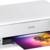 Epson EcoTank Photo ET-8550 Wireless Wide-Format All-in-One Supertank Printer with Scanner, Copier, Ethernet and 4.3-inch Color Touchscreen, Large, White