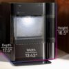 GE Profile Opal 2.0 with 0.75 Gallon Tank, Chewable Crunchable Countertop Nugget Ice Maker, Scoop included, 38 lbs in 24 hours, Pellet Ice Machine with WiFi & Smart Connected, Black Stainless Steel