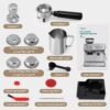 Gevi [2024 Upgraded Dual Boiler Espresso Machine EzBru 2000 | 58mm Grouphead | Barista Level Steam Wand | Built-in Grinder With 31 Size Settings | Full Stainless Steel Housing | Sterling Silver