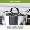 GreenPan Valencia Pro Stainless Steel 10 Piece Cookware Pots and Pans Set, Induction Suitable Mirrored Tri-Ply, Ceramic Nonstick PFAS-Free PFOA-Free Coating, Multi Clad, Dishwasher Oven & Broiler Safe