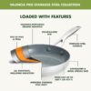 GreenPan Valencia Pro Stainless Steel 10 Piece Cookware Pots and Pans Set, Induction Suitable Mirrored Tri-Ply, Ceramic Nonstick PFAS-Free PFOA-Free Coating, Multi Clad, Dishwasher Oven & Broiler Safe