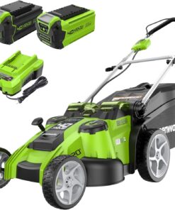 Greenworks 40V 20" Twin Blade Mower, 4.0Ah + 2.0Ah Battery