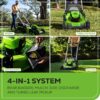Greenworks 80V 21" (Push) Lawn Mower (Gen 2), 5.0Ah Battery
