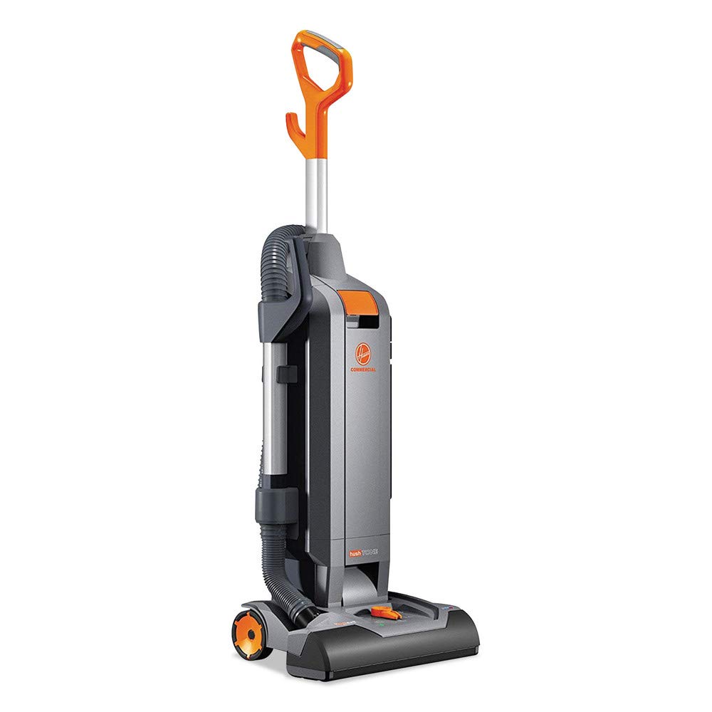 Hoover Commercial HushTone Upright Vacuum Cleaner, 15 inches with Intellibelt, for Carpet and Hard Floors, CH54115, Gray Hoover Commercial HushTone Upright Vacuum Cleaner, 15 inches with Intellibelt, for Carpet and Hard Floors, CH54115, Gray