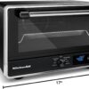 KitchenAid Digital Countertop Oven with Air Fry & Pizza Stone, KCO128BM, Black Matte