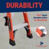 Louisville Ladder 10-Foot Fiberglass Step Ladder, 375-Pound Load Capacity, Type IAA, FS1410HD