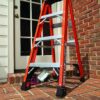 Louisville Ladder 10-Foot Fiberglass Step Ladder, 375-Pound Load Capacity, Type IAA, FS1410HD