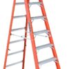 Louisville Ladder 10-foot Fiberglass Cross Step Ladder, 300-Pound Load Capacity, Type IA, FXS1510