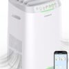 Nuwave OxyPure ZERO Air Purifier with Washable and Reusable Bio Guard Tech Air Filter, Large Room Up to 2002 Ft², Air Quality Monitor, 0.1 Microns, 100% Capture Irritants like Smoke, Dust, Pollen