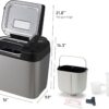 Panasonic Bread Machine, Automatic Bread Maker with 20 Presets and Advanced Temperature Sensor for Bread, Cake, and Pizza, Gluten Free Baking, Raisin Nut Dispenser - SD-R2550