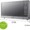 Panasonic Microwave Oven, Stainless Steel Countertop/Built-In Cyclonic Wave with Inverter Technology and Genius Sensor, 2.2 Cu. Ft, 1250W, NN-SN97JS (Silver)