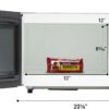Panasonic NE-1025F Compact Light-Duty Countertop Commercial Microwave Oven with 6-Minute Electronic Dial Control Timer, Bottom Energy Feed, 1000W, 0.8 Cu. Ft. Capacity Silver