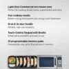 Panasonic NE-1054F Stainless Steel with 10 Programmable Memory, Touch Screen Control and Bottom Energy Feed, 5", Stainless