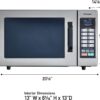 Panasonic NE-1054F Stainless Steel with 10 Programmable Memory, Touch Screen Control and Bottom Energy Feed, 5", Stainless