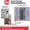 Rheem 18kW 240V Tankless Electric Water Heater, Gray