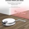 SAMSUNG Jet Bot+ Robot Vacuum Cleaner w/ Clean Station, Automatic Emptying, Precision Cleaning, 5-Layer Filter, Intelligent Power Control for Hardwood Floors, Carpets, Area Rugs, VR30T85513W/AA, White