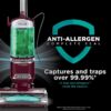Shark DETECT Lift-Away Corded Upright Vacuum with Detect Technology, Self-Cleaning Brushroll for No Hair Wrap, Anti-Allergen Complete Seal, and Odor Neutralizer Technology, Burgundy, LA492