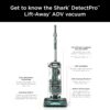 Shark Detect Pro Lift-Away ADV Bagless Upright Vacuum with DuoClean Detect, HEPA Filter, Anti-Allergen, Powerful Suction, and Odor Neutralizer Technology, Evergreen, LA802