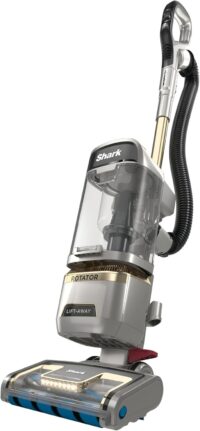 Shark | Upright Vacuum Cleaner for Home | Rotator Lift-Away | No Hair Wrap | HEPA Filter | Lightweight Bagless Vacuum for Pet Hair | LED Headlights For Carpets & Hardwood Floors | Silver | LA502