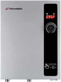 Tankless Water Heater Electric 18kW 208~240 Volt, ThermoMate On Demand Instant Endless Hot Water Heater, Self Modulating Saving Energy for Residential Whole House Shower, 76A GRAY