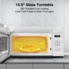 ThermoMate 30" White Over the Range Microwave with 1.9 Cu. Ft. Capacity, Over the Stove with One Touch, 1000 Cooking Watts, 400 CFM and Sensor Cooking, 11 Power Levels, LED Lighting