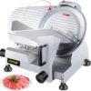 VEVOR Commercial Meat Slicer, 12 inch Electric Food Slicer, Semi-Auto 320W Stainless Steel Deli Meat Slicer, Adjustable Thickness for Meat,Cheese,Veggies Ham Fruit