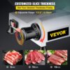 VEVOR Commercial Meat Slicer, 12 inch Electric Food Slicer, Semi-Auto 320W Stainless Steel Deli Meat Slicer, Adjustable Thickness for Meat,Cheese,Veggies Ham Fruit
