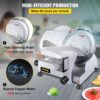 VEVOR Commercial Meat Slicer, 12 inch Electric Food Slicer, Semi-Auto 320W Stainless Steel Deli Meat Slicer, Adjustable Thickness for Meat,Cheese,Veggies Ham Fruit