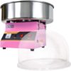 VIVO Pink 1030W Electric Cotton Candy Machine, Commercial Candy Floss Maker with 20 inch Stainless Steel Bowl, Includes Bubble Shield Cover and Sugar Scoop, Easy Home Use, Candy-KIT-1
