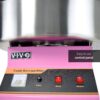 VIVO Pink 1030W Electric Cotton Candy Machine, Commercial Candy Floss Maker with 20 inch Stainless Steel Bowl, Includes Bubble Shield Cover and Sugar Scoop, Easy Home Use, Candy-KIT-1