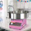 VIVO Pink 1030W Electric Cotton Candy Machine, Commercial Candy Floss Maker with 20 inch Stainless Steel Bowl, Includes Bubble Shield Cover and Sugar Scoop, Easy Home Use, Candy-KIT-1