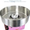 VIVO Pink 1030W Electric Cotton Candy Machine, Commercial Candy Floss Maker with 20 inch Stainless Steel Bowl, Includes Bubble Shield Cover and Sugar Scoop, Easy Home Use, Candy-KIT-1