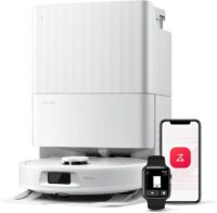 roborock Qrevo Series Robot Vacuum and Mop, 8000Pa Suction, Upgraded from Qrevo S, Anti-Tangle Brush, Smart Obstacle Avoidance, Auto Mop Washing, All-in-One Dock, 200RPM Spinning Mops, White(QV 35A)
