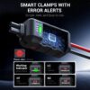 AVAPOW 6000A Car Battery Jump Starter(for All Gas or up to 12L Diesel) Powerful Car Jump Starter with Dual USB Quick Charge and DC Output,12V Jump Pack with Built-in LED Bright Light