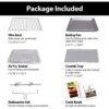 Aeitto 32 QT Large Air Fryer Oven, Rotisserie, Dehydrator, 19-in-1 Countertop Oven Combo, 6 Accessories