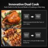 Aeitto 32 QT Large Air Fryer Oven, Rotisserie, Dehydrator, 19-in-1 Countertop Oven Combo, 6 Accessories