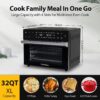 Aeitto 32 QT Large Air Fryer Oven, Rotisserie, Dehydrator, 19-in-1 Countertop Oven Combo, 6 Accessories