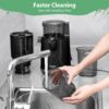 Aeitto Max5 Cold Press Juicer, 250W 2-Speed Juicer Machine with 5.3" Lagrge Feed Chute, 1.7L High Juice Yiled for Fruits and Vegetables, Coal