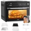 Aeitto PRO 32-Quart Air Fryer Oven, Toaster Combo with Rotisserie, Dehydrator, 19-In-1 Digital, Fits 13