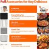 Aeitto PRO 32-Quart Stainless Steel Air Fryer Oven, 19-In-1 Digital Kitchen Appliance, 1800W, Black