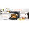 Aeitto PRO 32-Quart Stainless Steel Air Fryer Oven, 19-In-1 Digital Kitchen Appliance, 1800W, Black