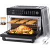 Aeitto PRO 32-Quart Stainless Steel Air Fryer Oven, 19-In-1 Digital Kitchen Appliance, 1800W, Black